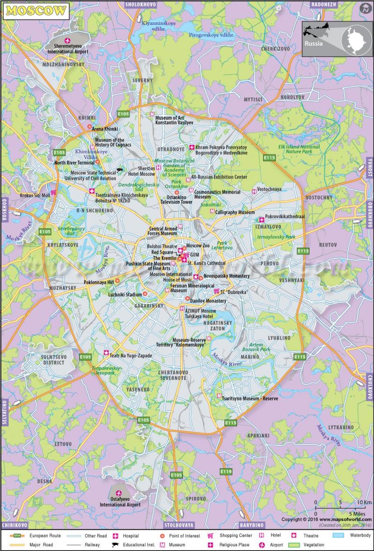 Haritada Moskova