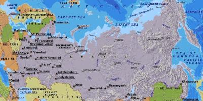 Moskova, Rusya harita
