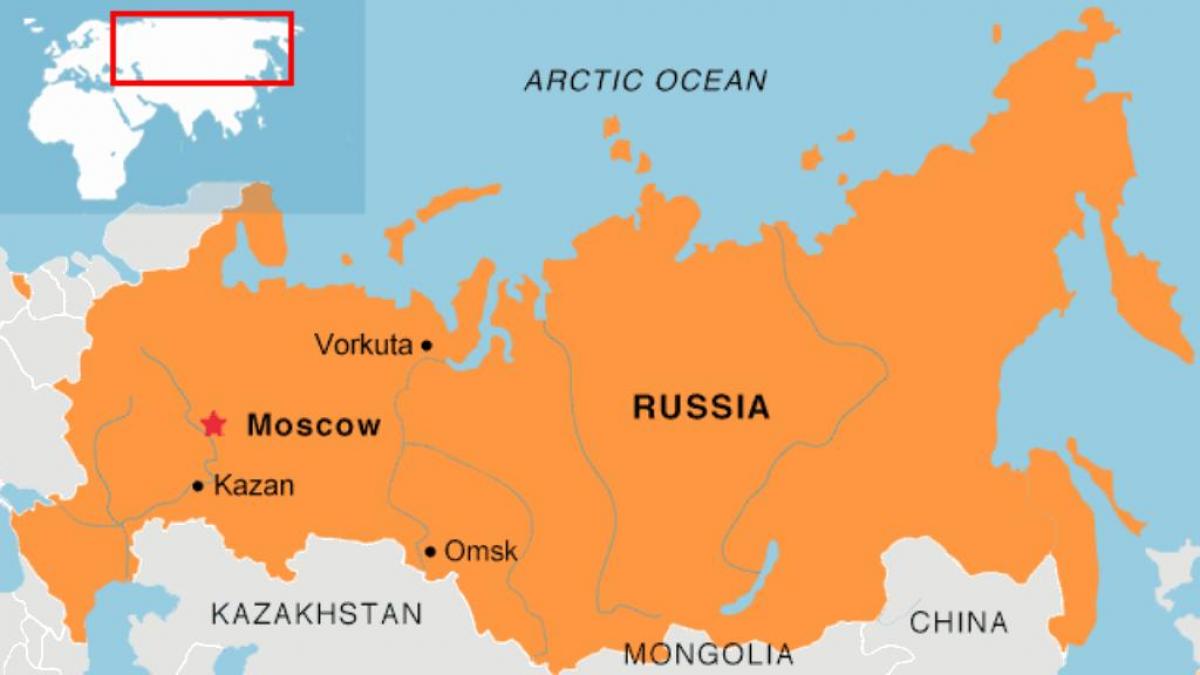 Moskova Haritadaki konumu