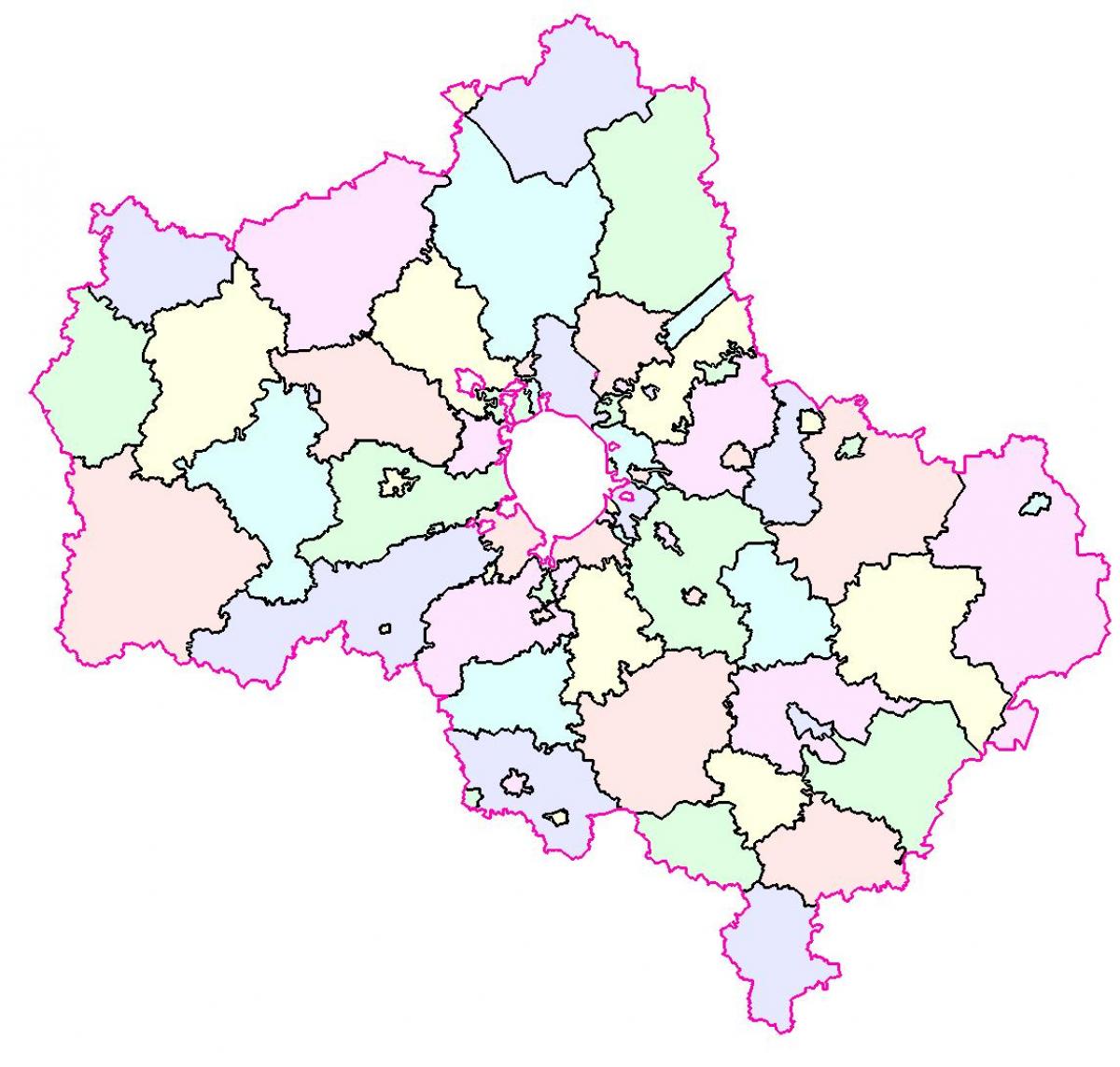 Moskva bölge haritası
