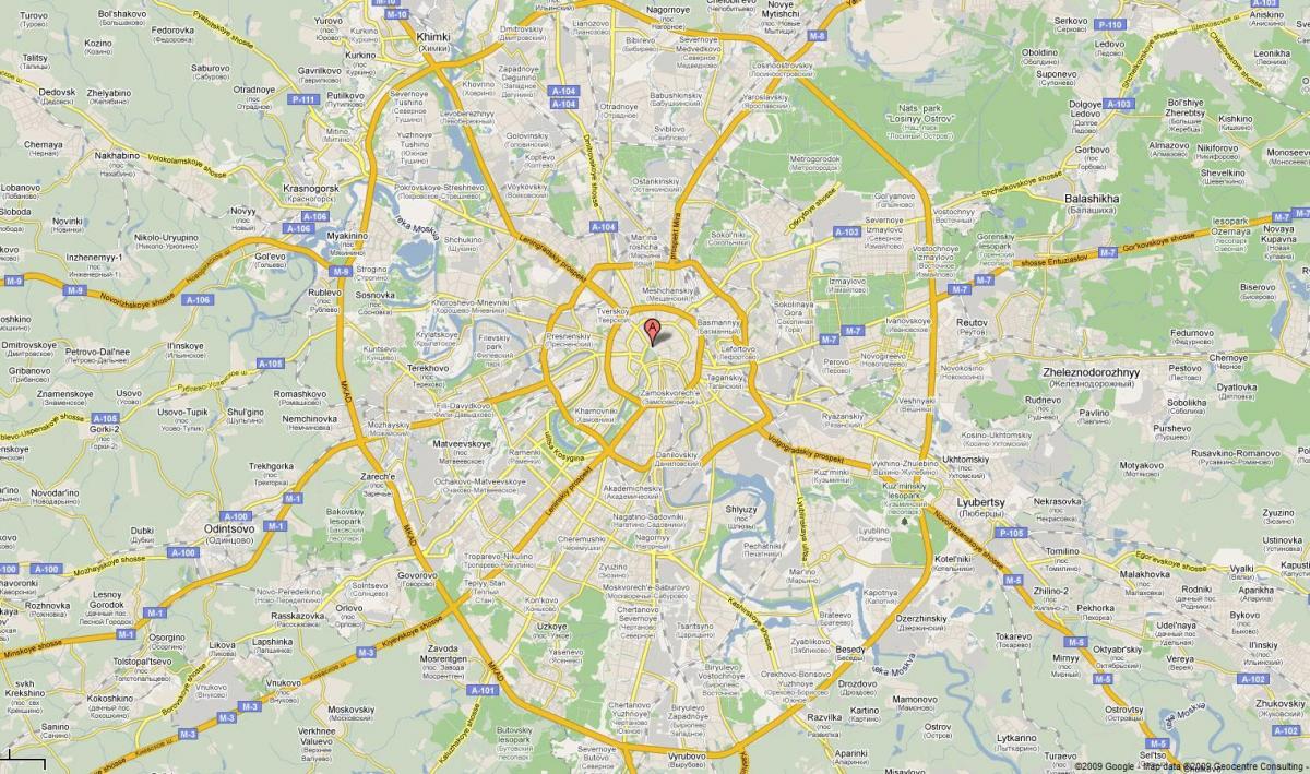 Moskva karayolu haritası