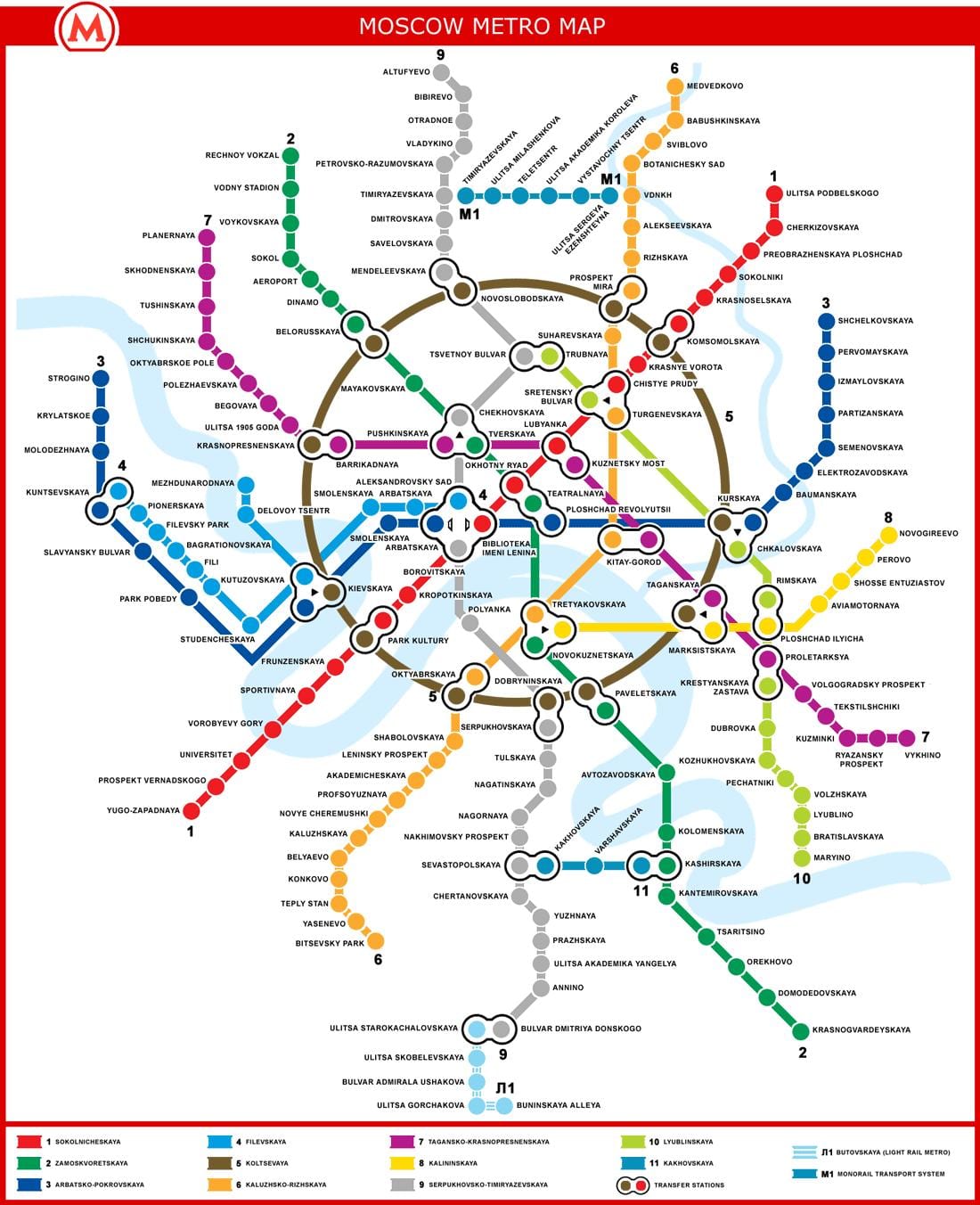 Moskova metro haritası