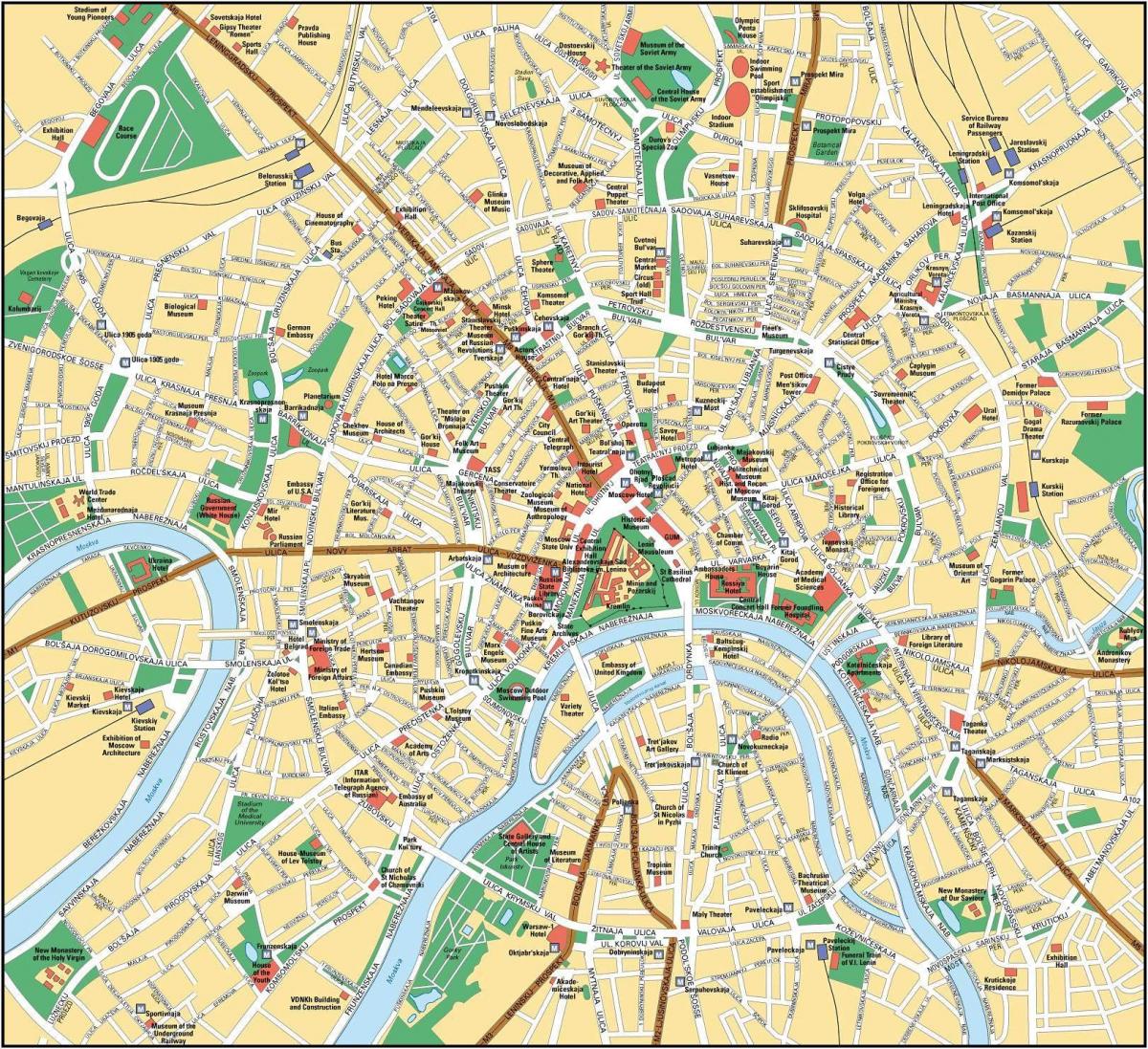 Moskva sokak haritası