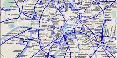 Moskova harita troleybüs