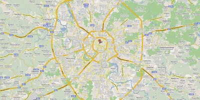 Moskva karayolu haritası