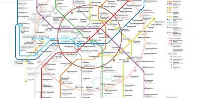 Tüp harita Moskova