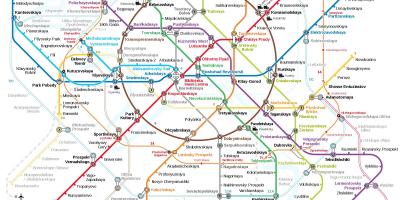 Metro İstasyonu, Moskova haritası