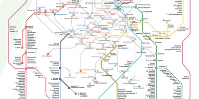 Moskova tren haritası