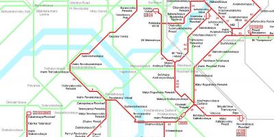 Moskva tramvay haritası